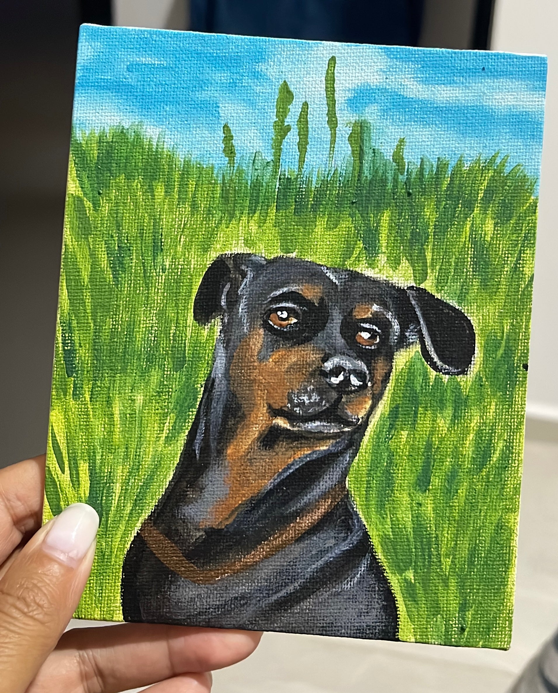 inmortaliza a tu mascota en canvas